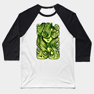 Luscious Locks - Lime Punch Baseball T-Shirt